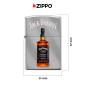 Immagine 4 - Zippo Accendino a Benzina Ricaricabile ed Antivento con Fantasia Jack Daniel's - mod. 23D005