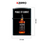 Immagine 4 - Zippo Accendino a Benzina Ricaricabile ed Antivento con Fantasia Jack Daniel's - mod. 23D006