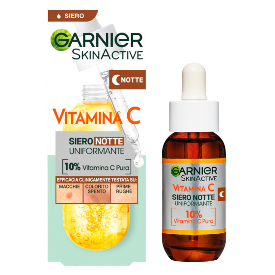 Siero Viso Uniformante Notte Vitamina C 30ml Garnier Siero Viso Uniformante Notte Vitamina C 30ml Garnier