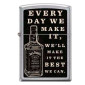 Immagine 1 - Zippo Accendino a Benzina Ricaricabile ed Antivento con Fantasia Jack Daniel's - mod. 23D007