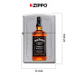 Immagine 4 - Zippo Accendino a Benzina Ricaricabile ed Antivento con Fantasia Jack Daniel's - mod. 23D008