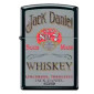 Immagine 1 - Zippo Accendino a Benzina Ricaricabile ed Antivento con Fantasia Jack Daniel's - mod. 23D009