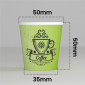 Immagine 3 - Bicchierini da Caffè in Carta Riciclabile con Fantasia CuzcoCUP Green da 65ml - Confezione da 50 Bicchieri
