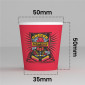 Immagine 3 - Bicchierini da Caffè in Carta Riciclabile con Fantasia FlipperCUP da 65ml - Confezione da 50 Bicchieri