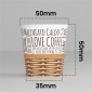 Immagine 2 - Bicchierini da Caffè in Carta Riciclabile Fantasia SweetCUP da 65ml con Coperchi - Confezione da 100