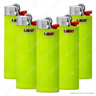 Bic Maxi J26 Grande Monocromo Colore Fucsia - 5 Accendini [TERMINATO]