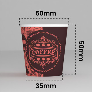 100 Bicchierini in Carta Riciclabile PubPinkCUP da 65ml e Coperchi