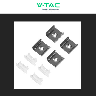 VT-8156 Profilo in Alluminio da 2m per Strisce LED V-Tac
