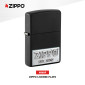Immagine 2 - Zippo Accendino a Benzina Ricaricabile ed Antivento con Fantasia Zippo License Plate Emblem - mod. 48689