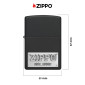 Immagine 4 - Zippo Accendino a Benzina Ricaricabile ed Antivento con Fantasia Zippo License Plate Emblem - mod. 48689