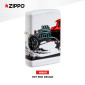Immagine 2 - Zippo Premium Accendino a Benzina Ricaricabile ed Antivento con Fantasia Hot Rod Design - mod. 48660