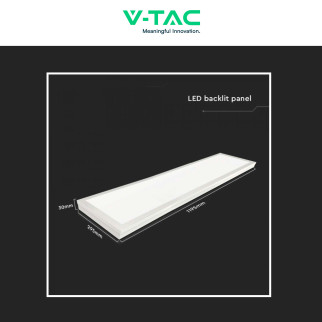 VT-6147 6 Pannelli LED Rettangolari 120x30 40W SMD Driver V-Tac