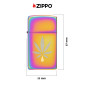 Immagine 4 - Zippo Accendino Slim a Benzina Ricaricabile ed Antivento con Fantasia Leaf Design - mod. 48670