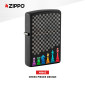 Immagine 2 - Zippo Accendino a Benzina Ricaricabile ed Antivento con Fantasia Chess Pieces Design - mod. 48662