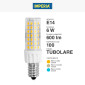 Immagine 5 - Imperia Lampadina LED E14 6W Tubolare T21 Trasparente SMD - mod. 211472 / 211489 / 211496