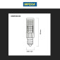 Immagine 8 - Imperia Lampadina LED E14 6W Tubolare T21 Trasparente SMD - mod. 211472 / 211489 / 211496