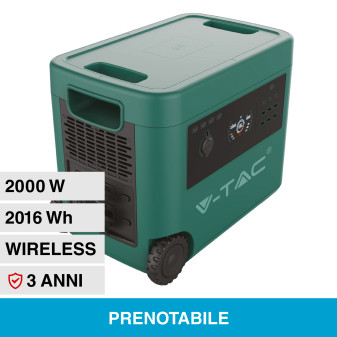V-Tac VT-2002 Accumulatore Portatile LiFePO4 2016Wh 2000W Ricaricabile...