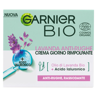Garnier Bio Crema Giorno Rimpolpante Viso Anti-Rughe con Olio di Lavanda e...