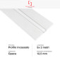 Immagine 2 - SD Soluzioni & Design 5 Profili in Alluminio Integrati nel Cartongesso per Strisce LED a Scomparsa 2 metri - mod. SD290/S12