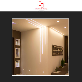SD290/S12 5 Profili in Alluminio Integrati da 2m per Strisce LED SD