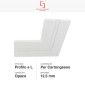 Immagine 2 - SD Soluzioni & Design Profilo a L in Alluminio Integrato nel Cartongesso per Strisce LED a Scomparsa - mod. SD290.L