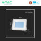 Immagine 7 - V-Tac Pro VT-44206 Faro LED 200W Faretto SMD IP65 Chip Samsung Colore Bianco - SKU 10029 / 10030
