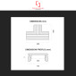 Immagine 5 - SD Soluzioni & Design Profilo a T in Alluminio Integrato nel Cartongesso per Strisce LED a Scomparsa - mod. SD290.T