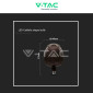 Immagine 6 - V-Tac VT-2263 Lampadina LED E27 4W Filament in Vetro Oscurato Forma Mela Colore Nero - SKU 8064