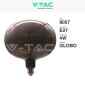 Immagine 2 - V-Tac VT-2265 Lampadina LED E27 4W Filament in Vetro Oscurato Forma Ciottolo Colore Nero - SKU 8057
