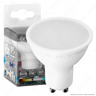 SkyLighting Lampadina LED GU10 7W Faretto Spotlight 100° - mod.
