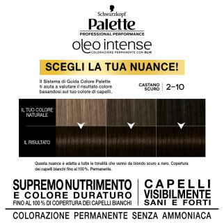 Palette Oleo Intense Tinta Permanente 2-10 Castano Scuro Schwarzkopf