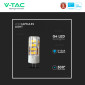 Immagine 9 - V-Tac PRO VT-234 Lampadina LED Bispina G4 Spotlight 3.2W Tubolare SMD Chip Samsung - SKU 21131 / 21132