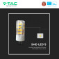 Immagine 10 - V-Tac PRO VT-234 Lampadina LED Bispina G4 Spotlight 3.2W Tubolare SMD Chip Samsung - SKU 21131 / 21132