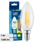 Life Lampadina LED E14 Filament 7W Candela C35 in Vetro Trasparente - mod. 39.920024C27 / 39.920024C30 / 39.920024N40