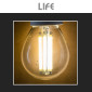 Immagine 7 - Life Lampadina LED E14 Filament 7W Minisfera P45 MiniGlobo in Vetro - mod. 39.920250C27 / 39.920250C30 / 39.920250N40