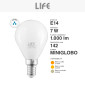 Immagine 5 - Life Lampadina LED E14 Filament 7W Minisfera P45 MiniGlobo in Vetro Milky - mod. 39.920250CM27 / 39.920250CM30 / 39.920250NM40