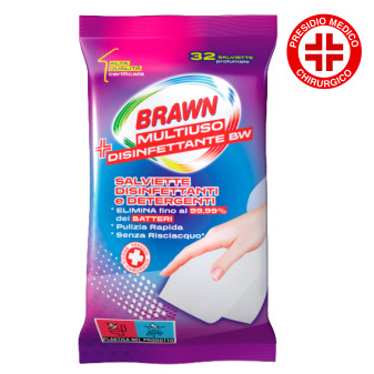 Brawn Multiuso Disinfettante BW Salviette Detergenti e Disinfettanti per...