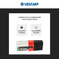 Immagine 7 - Velamp Snicker Torcia LED COB 1W pila 9V con Funzione Alta e Bassa Intensità Tascabile  - mod. IN217
