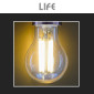 Immagine 7 - Life Lampadina LED E27 11W A60 Goccia Filament Vetro Trasparente - mod. 39.920354C27 / 39.920354C30 / 39.920354N40