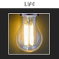 Immagine 7 - Life Lampadina LED E27 11W A60 Goccia Filament Vetro Trasparente - mod. 39.920354C27 / 39.920354C30 / 39.920354N40