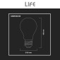 Immagine 8 - Life Lampadina LED E27 11W A60 Goccia Filament Vetro Trasparente - mod. 39.920354C27 / 39.920354C30 / 39.920354N40