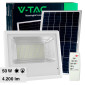 V-Tac VT-300W Faro LED 50W Faretto SMD IP65 Bianco con Pannello Solare Sensore Crepuscolare e Telecomando - SKU 10415 / 10416