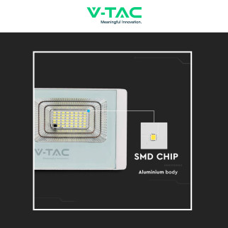 VT-200W Faro LED 40W IP65 Pannello Solare con Telecomando V-Tac