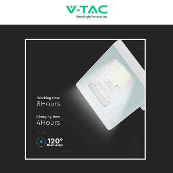VT-200W Faro LED 40W IP65 Pannello Solare con Telecomando V-Tac