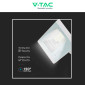 Immagine 12 - V-Tac VT-40W Faro LED Faretto 16W IP65 Bianco con Pannello Solare Sensore Crepuscolare e Telecomando - SKU 10406 / 10407