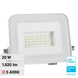V-Tac Pro VT-44020 Faro LED 20W SMD Chip Samsung Bianco