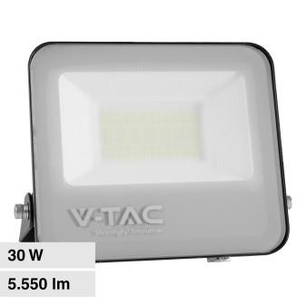 V-Tac VT-4435 Faro LED 30W Faretto SMD 185 lm/W IP65 Colore Nero - SKU 9255 /...