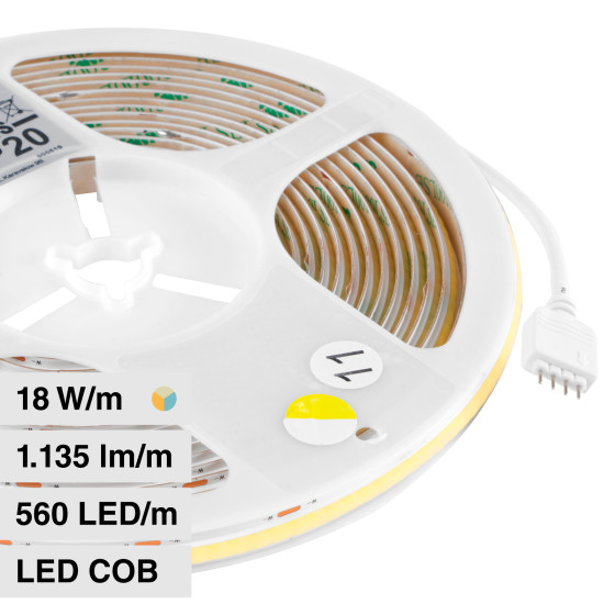 VT-COB-560 V-Tac Striscia LED SMD Flessibile 90W 5mt VT-COB-560 V-Tac Striscia LED SMD Flessibile 90W 5mt