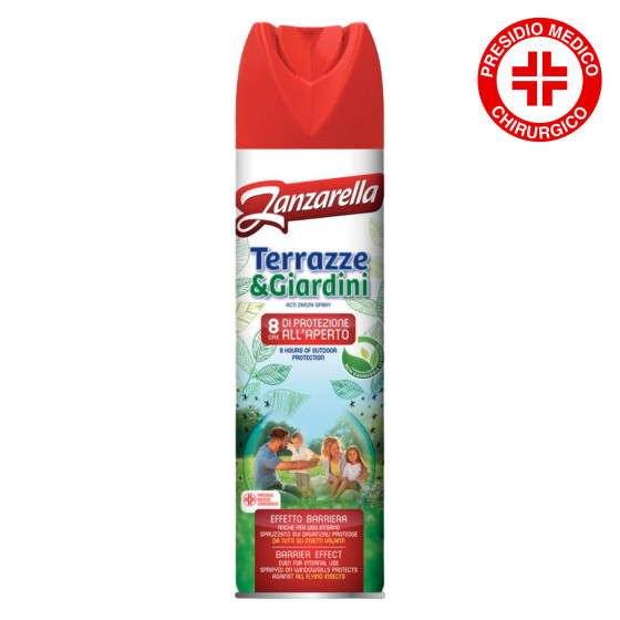 Zanzarella Spray Insetticida Terrazze e Giardini 400ml Zanzarella Spray Insetticida Terrazze e Giardini 400ml