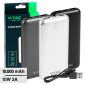 V-Tac VT-3527 Power Bank 10000mAh Portatile con Ricarica Rapida 2 Uscite USB-A e Ingresso Type-C - SKU 23035 / 23036 / 23037